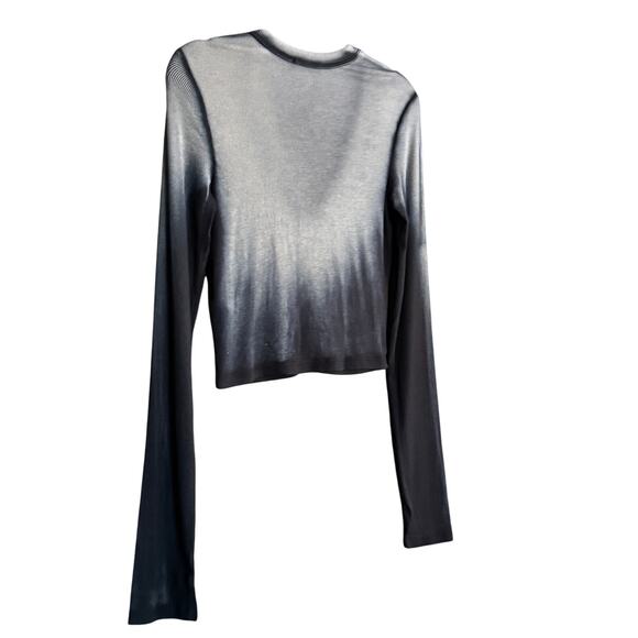 Cotton Citizen Verona V Neck Mid Top Black Ombre Womens Sz Large NWT Made In USA - Picture 13 of 13